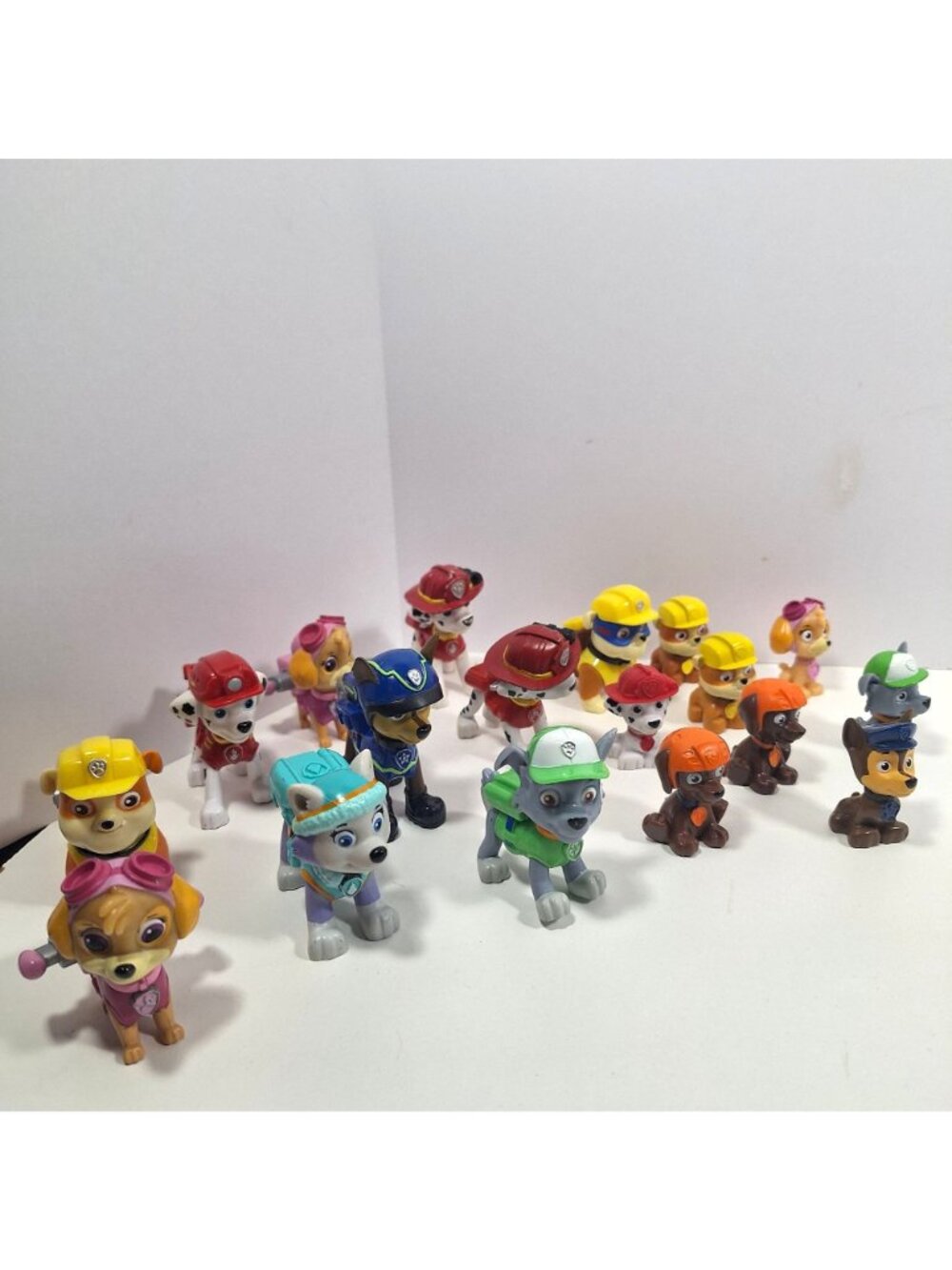 Paw Patrol Action Figures Chase Marshall Skye Rocky Rubble Everest Zuma 18 Lot - Picture 2 of 13